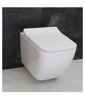 Унитаз DUSEL CUBIS подвесной DWHT10201030R с сиденьем Soft Close дюропласт