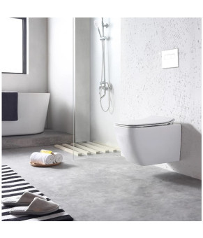 Унитаз DUSEL CUBIS подвесной DWHT10201030R с сиденьем Soft Close дюропласт