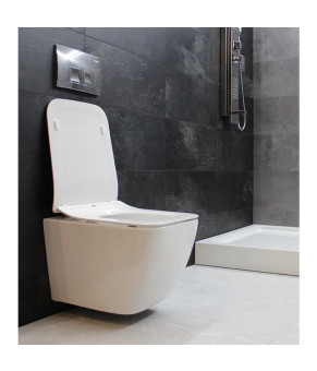 Унитаз DUSEL CUBIS подвесной DWHT10201030R с сиденьем Soft Close дюропласт