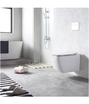 Унитаз DUSEL CUBIS подвесной DWHT10201030R с сиденьем Soft Close дюропласт