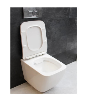 Унитаз DUSEL CUBIS подвесной DWHT10201030R с сиденьем Soft Close дюропласт