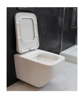 Унітаз DUSEL LUNAR підвісний DWHT10201530R з сидінням Soft Close дюропласт
