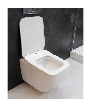 Унітаз DUSEL LUNAR підвісний DWHT10201530R з сидінням Soft Close дюропласт