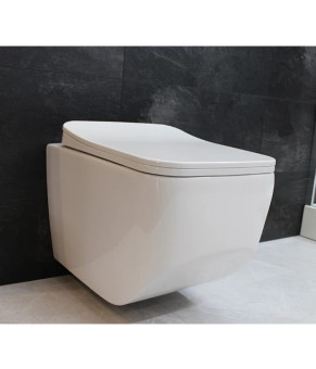 Унітаз DUSEL LUNAR підвісний DWHT10201530R з сидінням Soft Close дюропласт