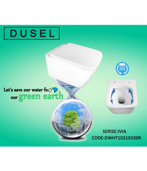 Унітаз DUSEL IVIA підвісний DWHT10210330R з сидінням Soft Close дюропласт