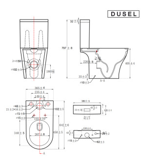 Унитаз Dusel TORINO DTPT10213430R