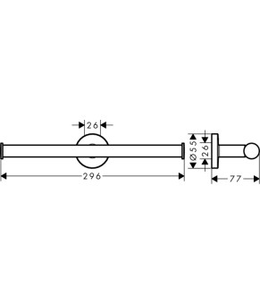 Держатель туалетной бумаги Hansgrohe Logis Universal 41717000
