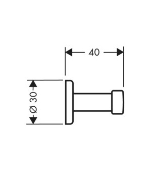 Крючок Axor Uno 41537820