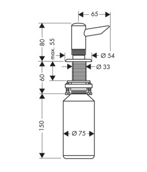 Дозатор моющего средства Hansgrohe 40418800
