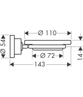 Мыльница Axor Citterio 41733000