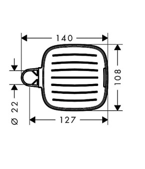 Мыльница на штангу Hansgrohe Casetta E 26519000