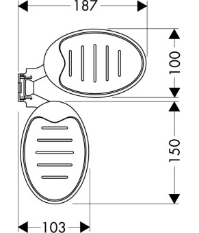 Мыльница Hansgrohe Cassetta 28698000