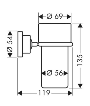 Стакан Axor Citterio 41734000