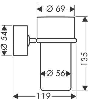 Стакан Axor Uno 41534820