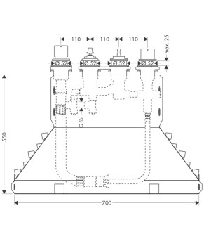Скрытая часть смесителя Axor 15482180