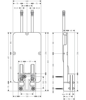 Скрытая часть верхнего душа Axor ShowerSolutions 35363180