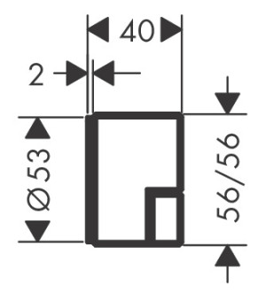 Запорный кран Axor Edge 46771000