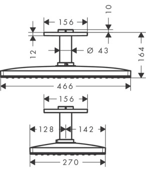 Верхний душ Axor ShowerSolutions 35277350