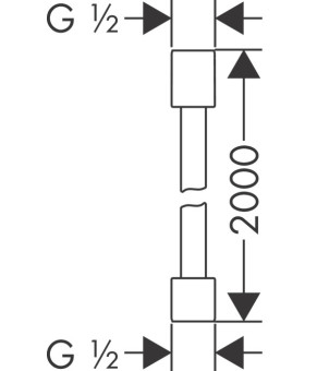 Душевой шланг Axor Starck 28284000