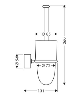 Щетка для унитаза Axor Uno 41535000
