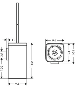 Щетка для унитаза Axor Urquiola 42435000