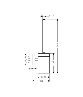Ершик Hansgrohe PuraVida 41505000