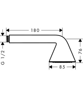 Душевая лейка Axor Front 26025000