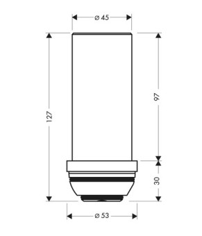 Удлинение основания Axor Starck 97686000
