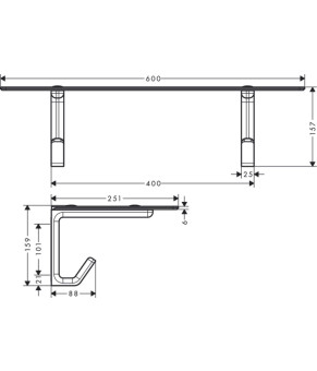 Полка Axor Universal 42842000