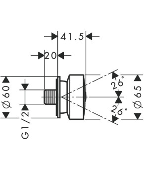 Боковая форсунка Axor 28464000