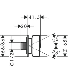 Боковая форсунка Axor 28469000