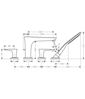 Смеситель Hansgrohe PuraVida 15446400