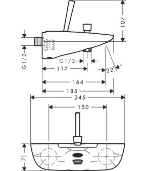 Смеситель Hansgrohe PuraVida 15472400