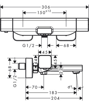 Смеситель Hansgrohe Ecostat E 15774000