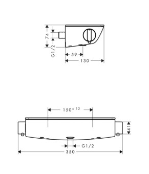 Смеситель Hansgrohe Ecostat Select 13161400