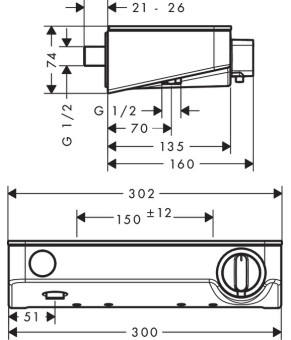 Смеситель Hansgrohe ShowerTablet Select 13171400