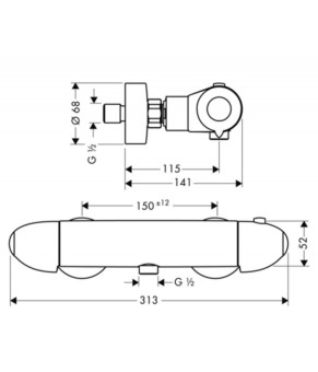 Смеситель Hansgrohe Ecomax 13356000