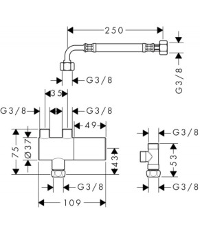 Смеситель Hansgrohe Thermostat 15346000