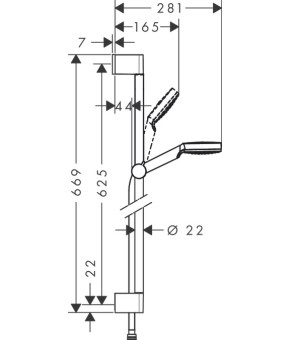 Душевой набор Hansgrohe Crometta 26535400