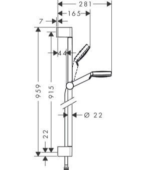 Душевой набор Hansgrohe Crometta 26537400