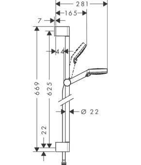 Душовий набір Hansgrohe Crometta 26555400