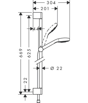 Душевой набор Hansgrohe Croma Select S 26560400