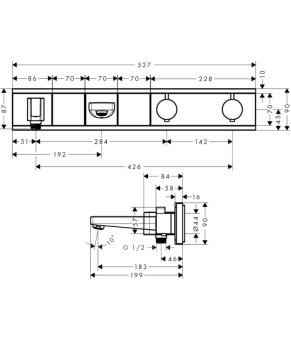 Смеситель Hansgrohe RainSelect FS 15359000