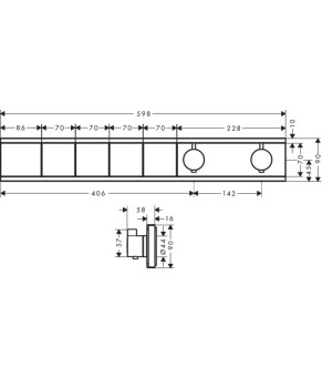Смеситель Hansgrohe RainSelect FS 15382000