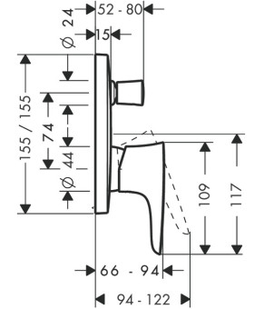 Смеситель Hansgrohe PuraVida 15447000