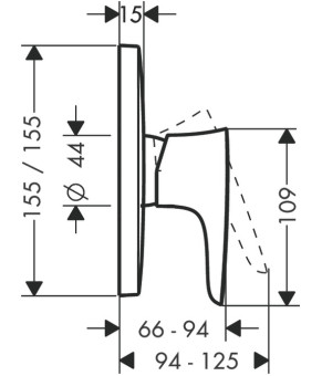 Смеситель Hansgrohe PuraVida 15665400