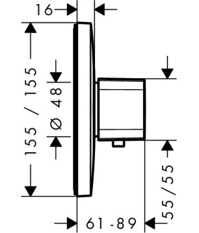 Смеситель Hansgrohe Ecostat E 15706000