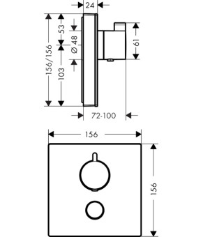 Смеситель Hansgrohe ShowerSelect 15735400