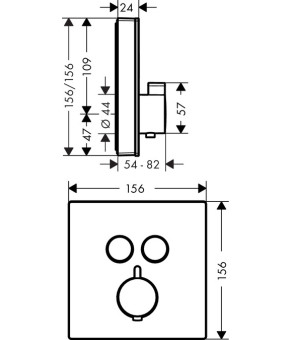 Смеситель Hansgrohe ShowerSelect 15738400
