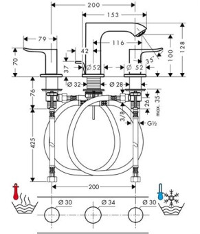 Змішувач Hansgrohe Metris 31083000